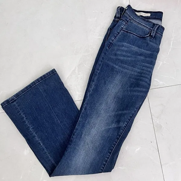 Anthropologie Flare Jeans Size 27 Denim high rise Blue - Image 6