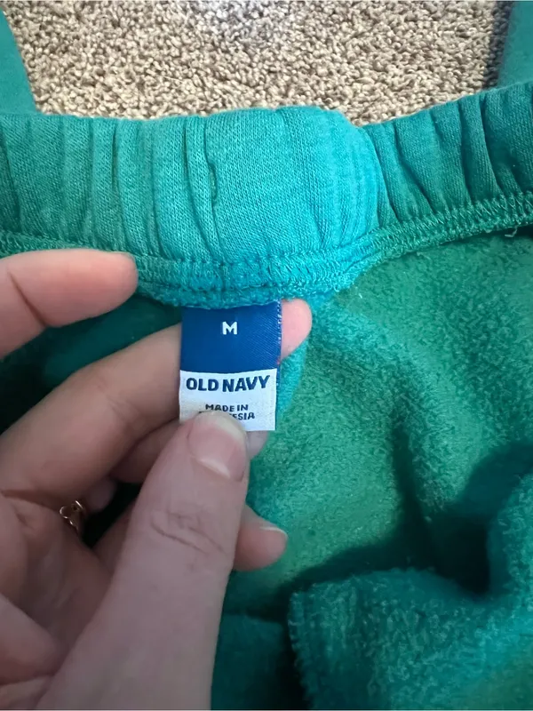 Old Navy Teal Green Women's Jogger Sweatpants - Image 3