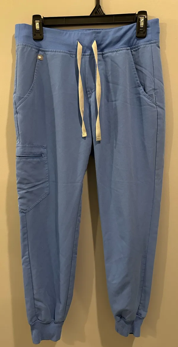 FIGS Zamora Jogger Scrub Pants Ceil Blue - Image 5