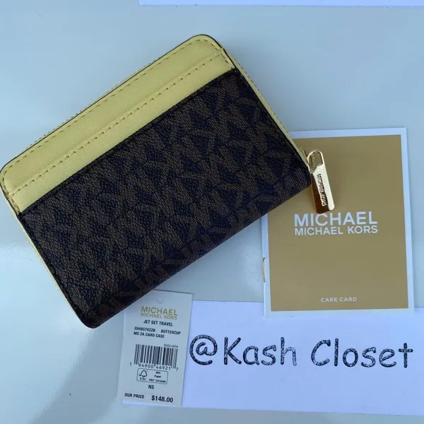 Michael Kors Buttercup Card Case Wallet - Image 3