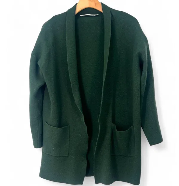 CONTEMPORAINE Par Simmons | XS | Cardigan Knit Sweater Open Front Mid Length - Image 2