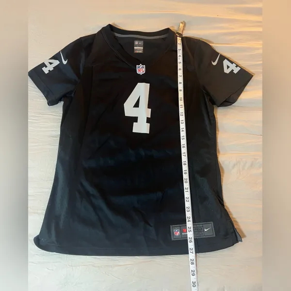 National Football League Nike Las Vegas Raiders Derek Carr Women's Game Jersey Black‎ Size Large - Image 6