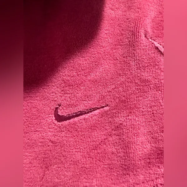 VTG Y2K Women’s Nike Velour Track Pink Zip-Up‎ Jacket Size Small - Image 4