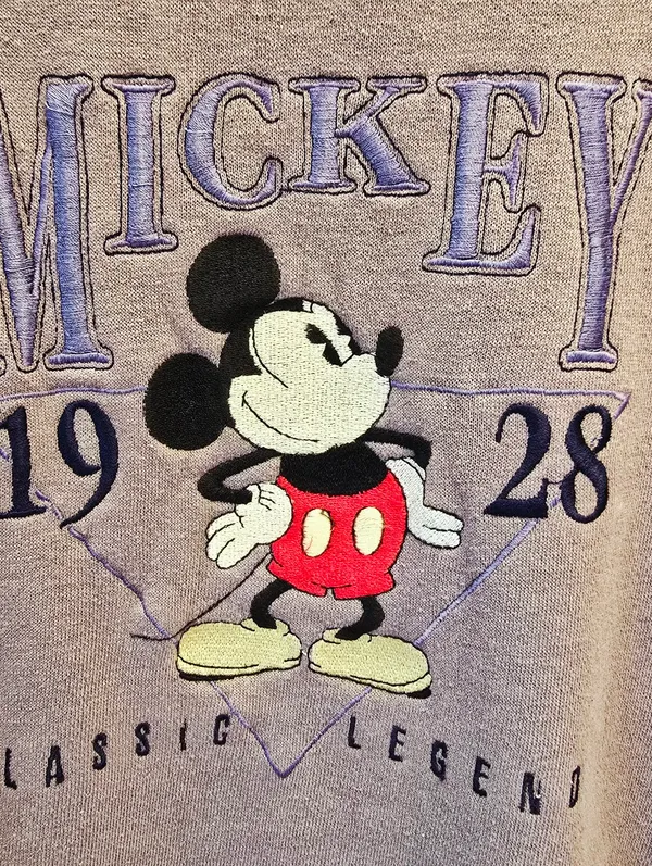 {L} Vintage Disney Mickey Mouse & Co Classic Legend Lavender Sweatshirt - Image 3