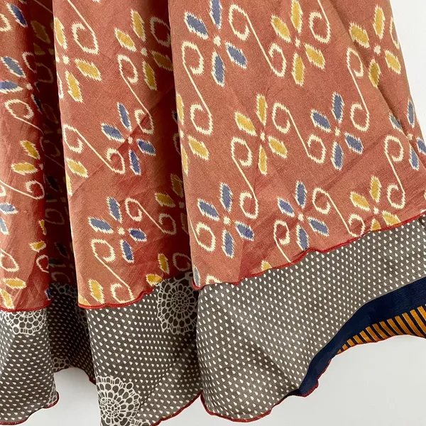 Reversible Maxi Wrap Skirt BINW310 Multiple - Image 3