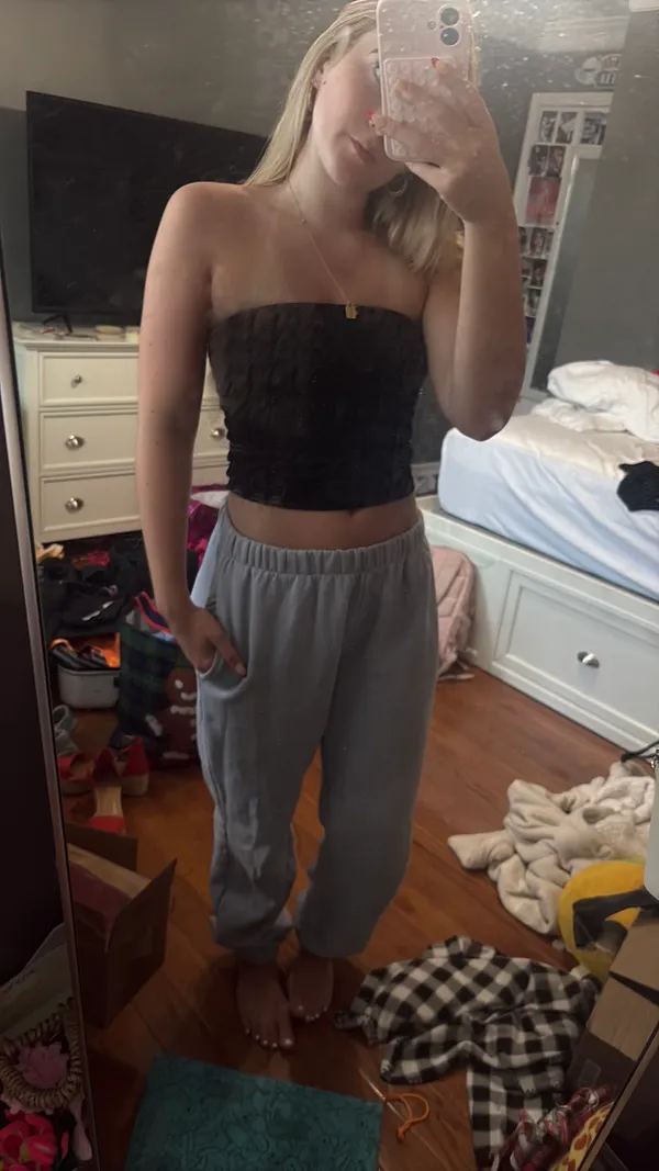 Periwinkle John Galt Rosa Sweatpants  - Image 2