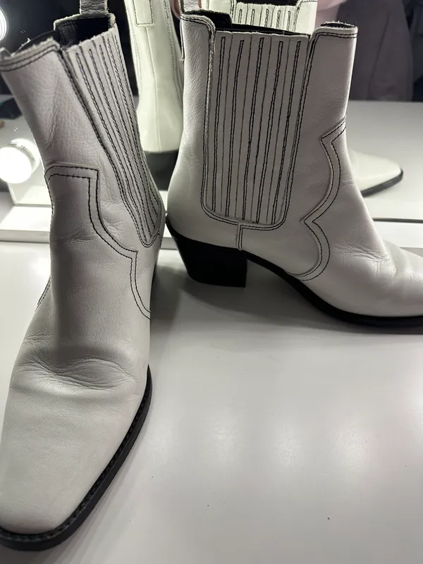 White Cowboy Boots - Image 2