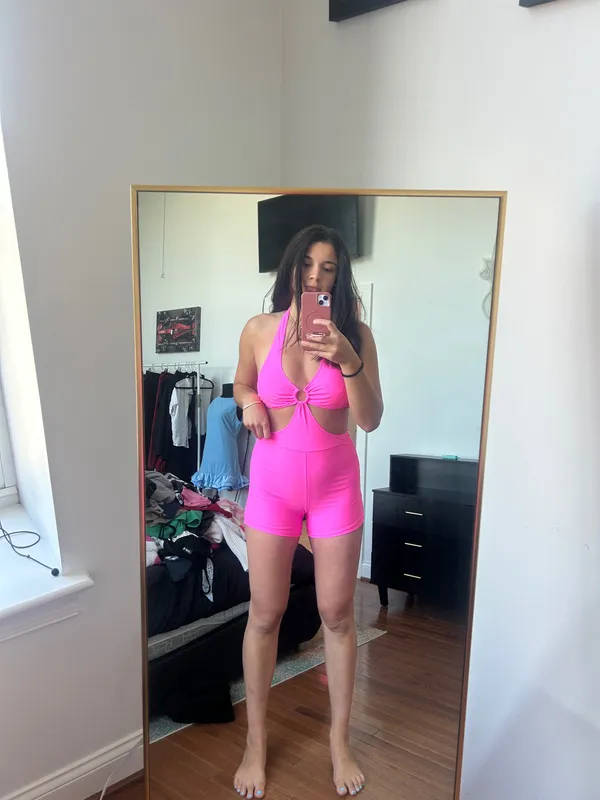 Pink romper Size L - Image 2