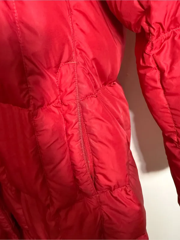 North Face Metropolis Red Parka Coat 550 Down Large - Image 7