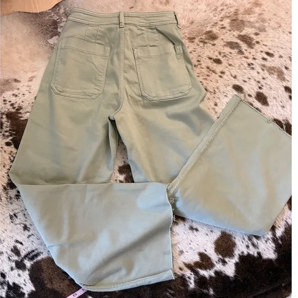 MAEVE Anthropologie The Ettie High-Rise Crop Wide-Leg Jeans by Size 27 - Image 10