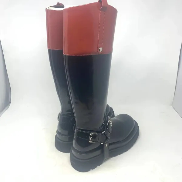 Jeffrey Campbell Friesian Riding Boots‎ Black Brown Size US 7.5 - Image 6