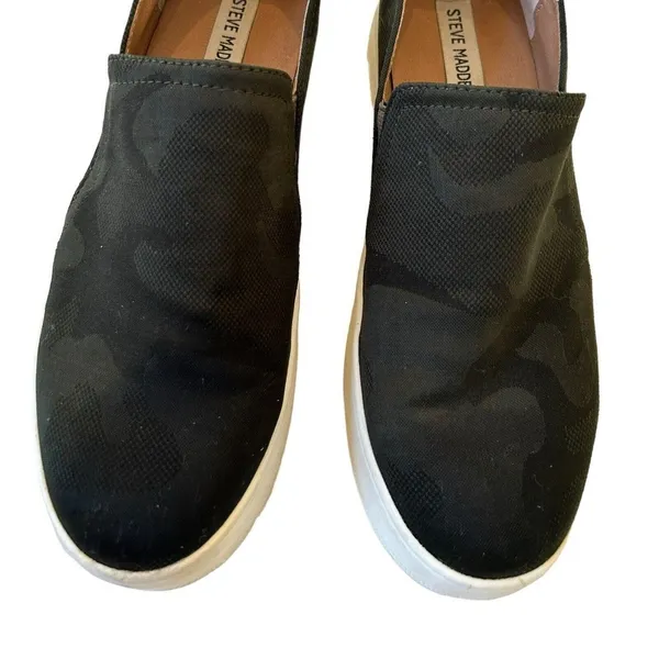 Steve Madden Zayna Camo Green Slip On Sneakers Womens Size 9.5 Athletic Shoes - Image 4