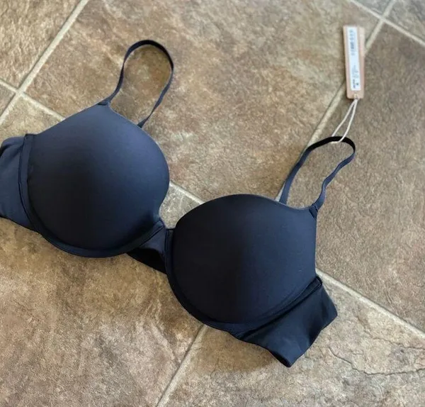 New Skims Fits Everybody Pushup Demi Bra 38B Onyx - Image 3