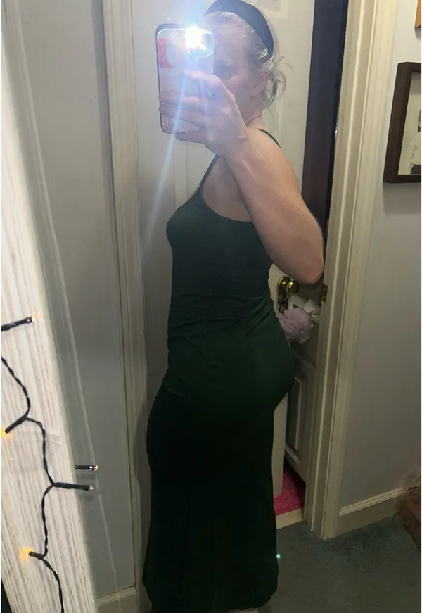 SheIn NWOT Solid Green Cami Long Soft Lounge Dress - Image 2