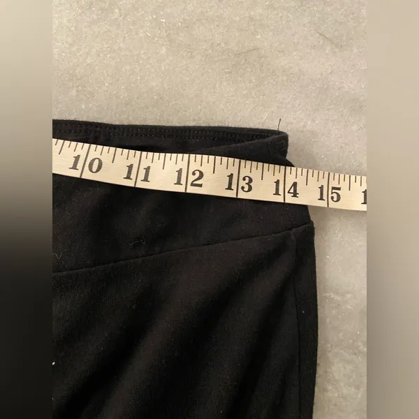 Joe B Size L Black Pull On High Double Slit Stretchy Flowy Maci Skirt - Image 6