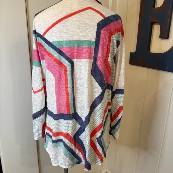 David Cline Multicolor Striped Button - Image 2