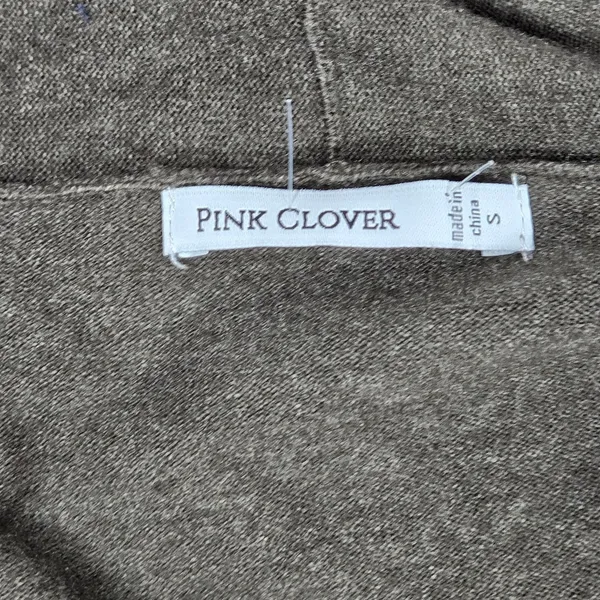 Pink Clover Penton Two Pocket Open Front‎ Cardigan Olive Green S NWOT - Image 3