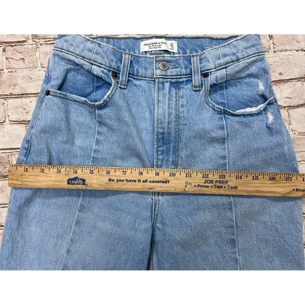 Abercrombie & Fitch Jeans 4 90s Straight Ultra High Rise Jeans Womens ‎ 27 | 4 R - Image 5