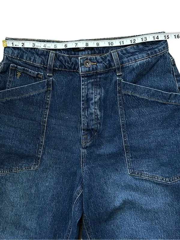 FRYE Barrel Style High Rise 5 Button Fly Cotton Stretch Jeans Size 6 - Image 5