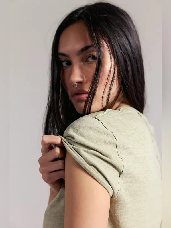 We The Free Army Green Nova Tee -XS- NWT - Image 3