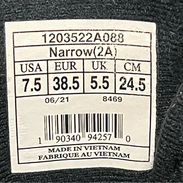 Brooks Addiction GTS 15 Women's Black Narrow Running Shoes Size 7.5 (2A) - Image 7