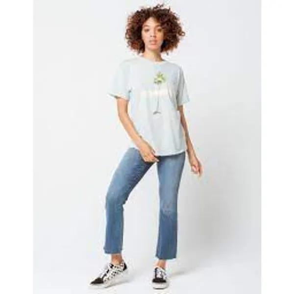 O'Neill Womens Tee Shirt TShirt T Size Small Green Desert Palm‎ Tree NEW - Image 2