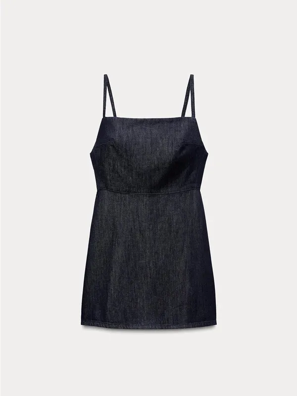 Zara Short Denim Trf Dress - Image 2
