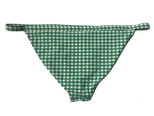 Topshop Gingham Bikini Bottoms Green White Size 8 NWT Checkered Swim Bottoms - Image 9