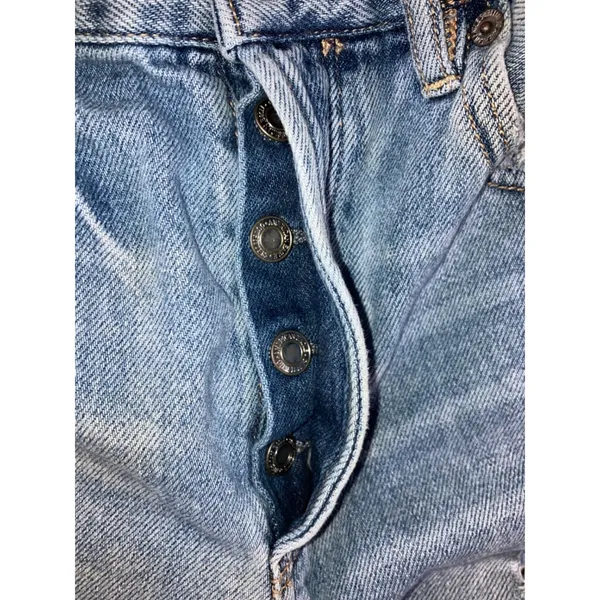 American Eagle Girlfriend Jeans Women 8 Short High Rise‎ Distressed Thrashed - Image 9