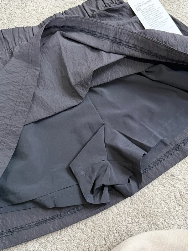 NWT Lululemon Crinkle Nylon High-Rise Mini Skirt Skort Lightweight in Black S - Image 8
