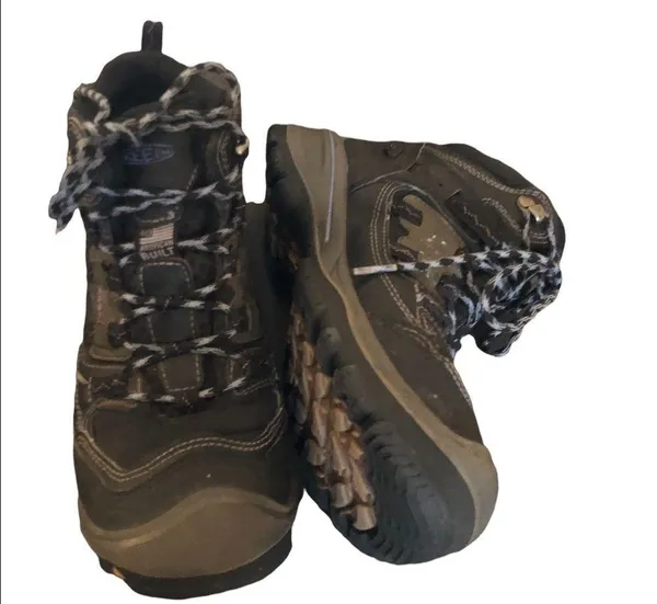 Keen Women's Ridge Flex Waterproof Hiking Boots 7 Black Outdoor Rugged Gorpcore - Image 3