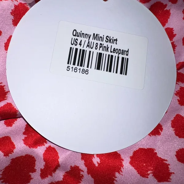Princess Polly Quinny Pink Leopard Mini Skirt Size 4 - Image 16