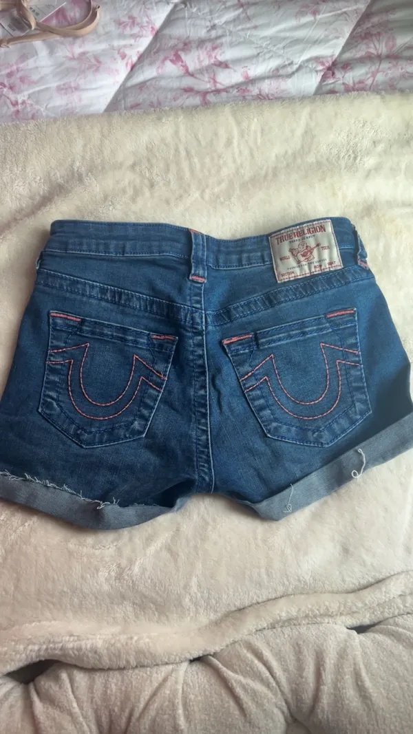 Jennie true religion shorts dark wash - Image 3
