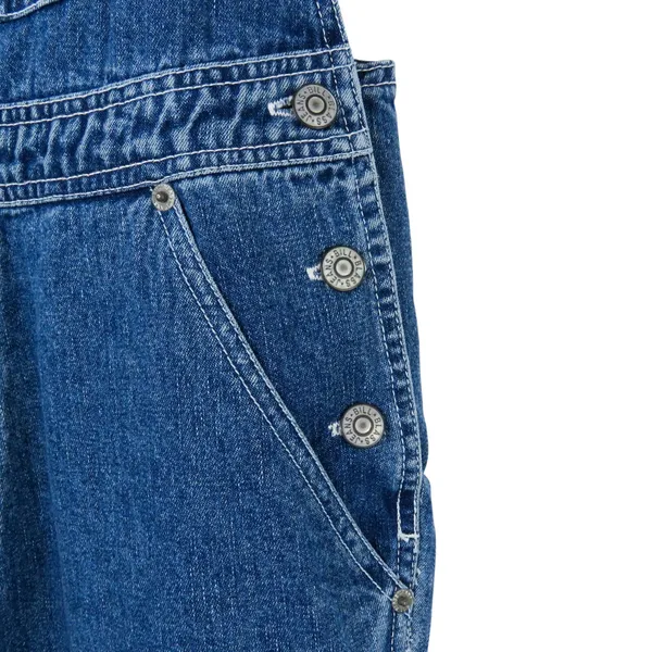 1990s Bill Blass Vintage Overalls Blue Denim Overalls Medium Women's Retro - Image 4