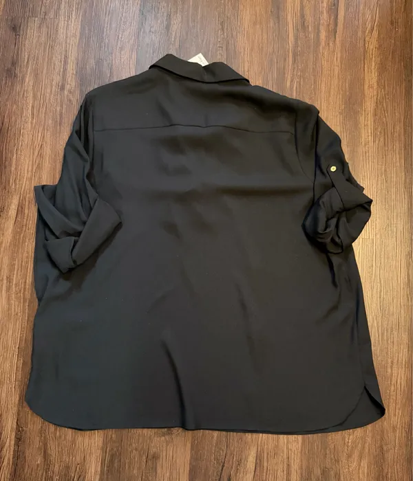 Calvin Klein Lace Up Blouse size 2X - Image 3
