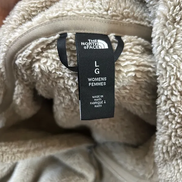 Like new The North Face women full zip Fleece Jacket in Tan size L - Image 4