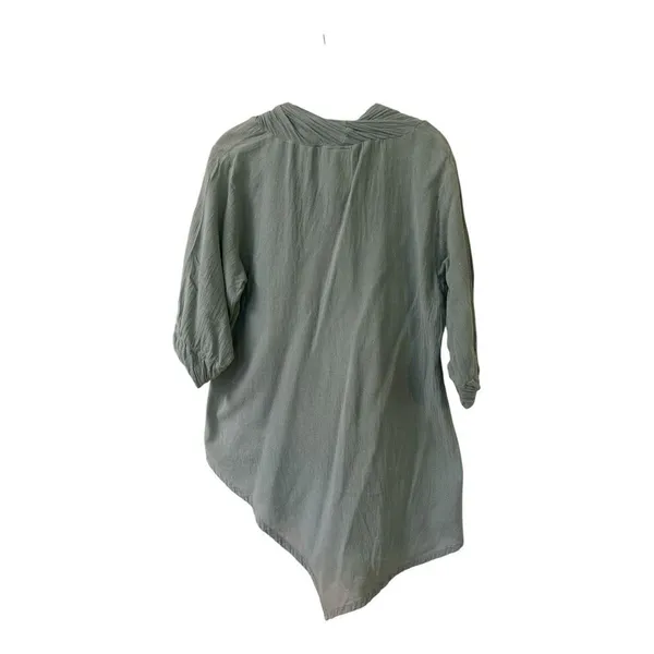 Oh My Gauze! tunic top aqua color sz 1 /small Green - Image 2