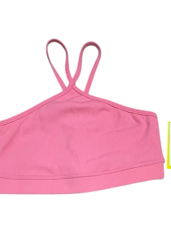 EleVen by Venus‎ Williams Pink Ribbed Double-Strap Sports Bra - Image 6