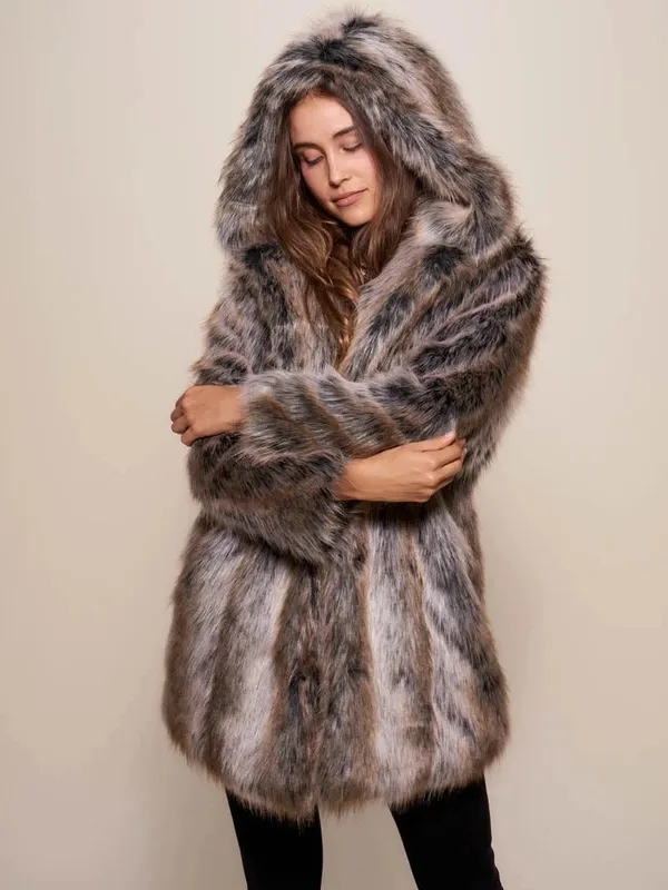 Spirithoods faux fur coat Brown Size XXS - Image 3