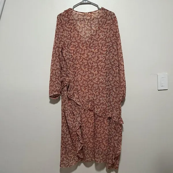 Maeve Anthropologie Sirena Ruffled Tunic Puff Sleeve Ruffle Dress Size Medium‎ - Image 8