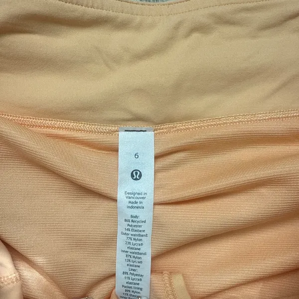 Orange Lululemon Shorts Speed Up 2.5" - Image 2