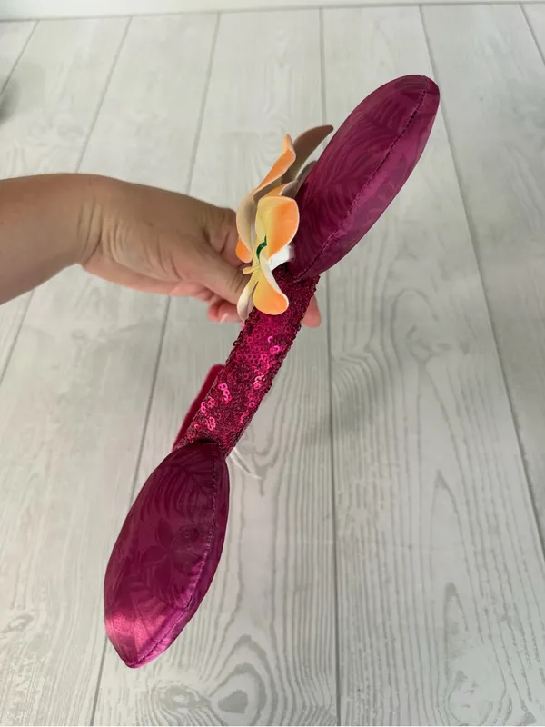 Disney Aulani Minnie Ears Headband Sequin Plumeria - Image 6