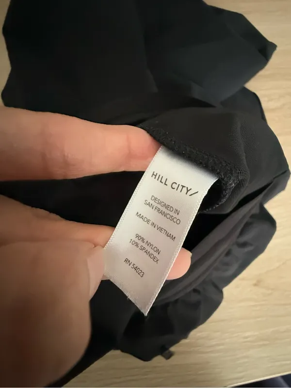 Hill City Men’s XS Midweight Train Pants Black Outdoor Drawstring Jogger Fitted - Image 8