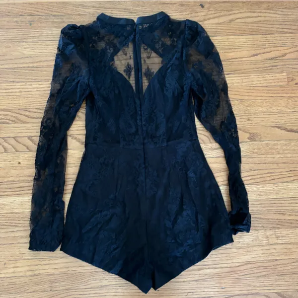 Michael Costello Black Romper - Image 3