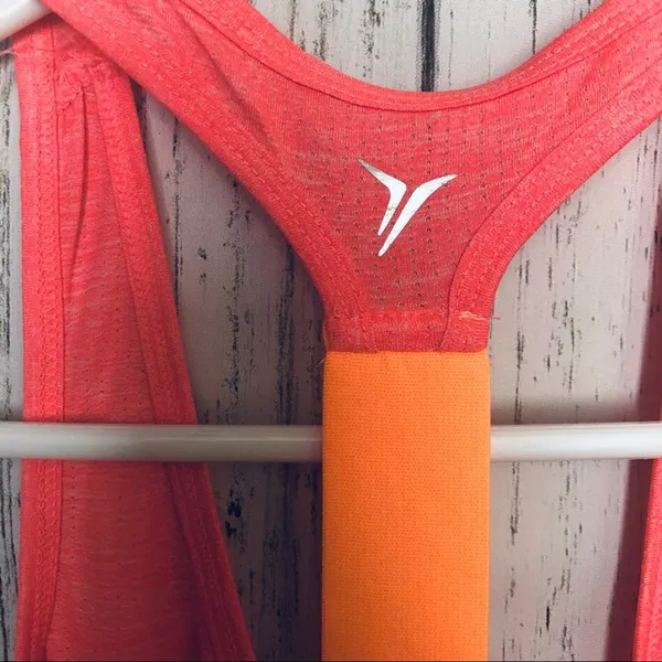 Old Navy Women’s Orange Athletic Tank Sz M - Image 7