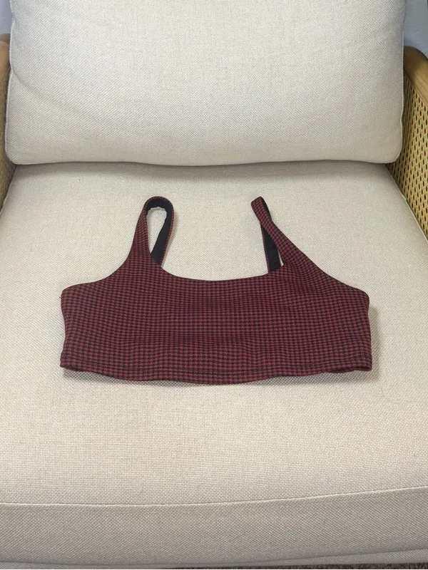 Alo Yoga Micro Houndstooth Bra Size small - Image 4