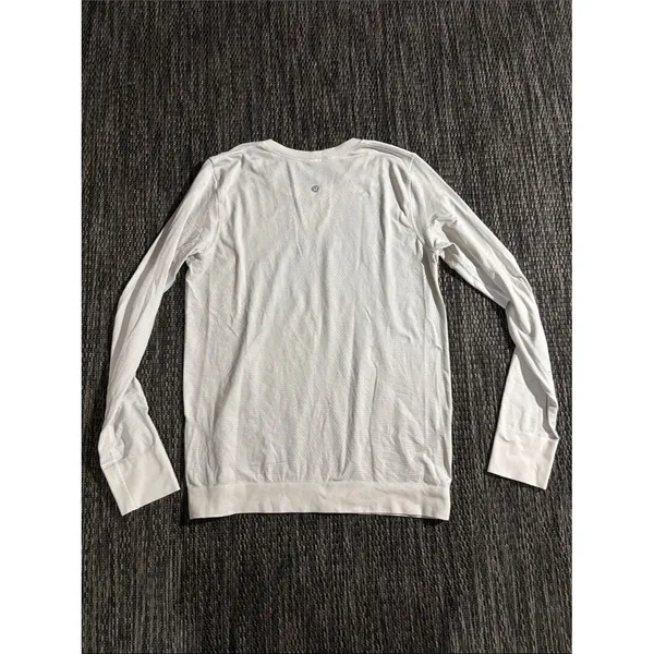 Lululemon Swiftly Tech Long Sleeve Breeze *Relaxed Fit White Cream Size 6 - Image 2