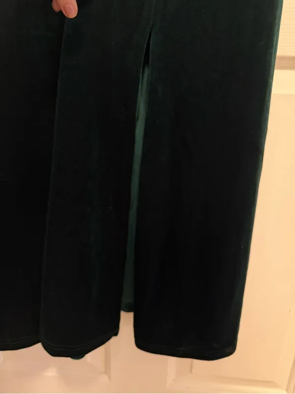 Lulus Precious Impression Emerald Green Velvet Bustier Midi Dress Size Large - Image 6