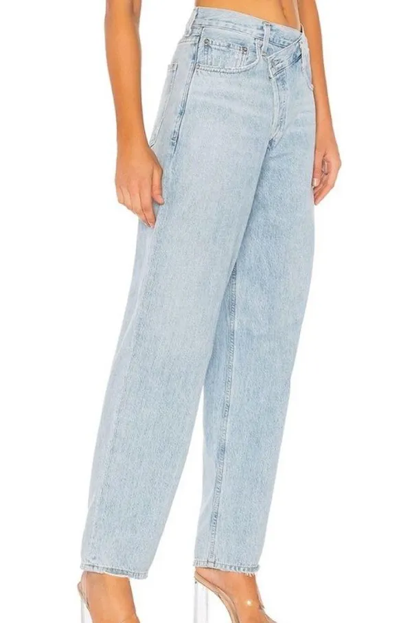 AGOLDE Criss Cross boyfriend jeans light wash 23 - Image 3
