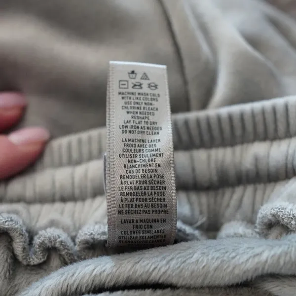 Skims Velour Jogger Pants Womens‎ Large Gray Stretch Cozy Minimalist Lounge - Image 11